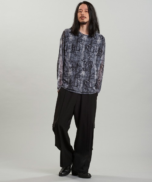 NO ID.(ノーアイディ)の「mlt5166-シアーBIG-PO プルオーバー(その他トップス・メンズ・F/B/P/ブラック・ONE SIZE)」の9枚目の写真