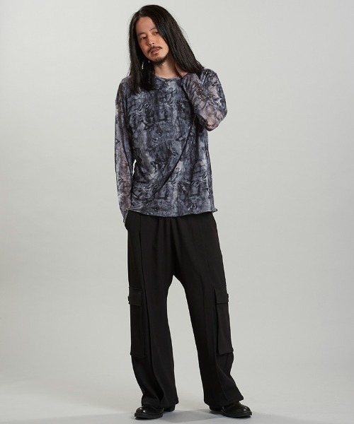 NO ID.(ノーアイディ)の「mlt5166-シアーBIG-PO プルオーバー(その他トップス・メンズ・F/B/P/ブラック・ONE SIZE)」の8枚目の写真
