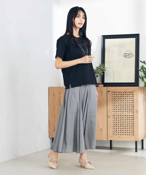a.v.v(アーヴェヴェ)の「【コットン100%】ハンドレター調ロゴTシャツ(Tシャツ/カットソー・レディース・ホワイト/ブラック/グレー系その他・40/38/36/34/42)」の19枚目の写真