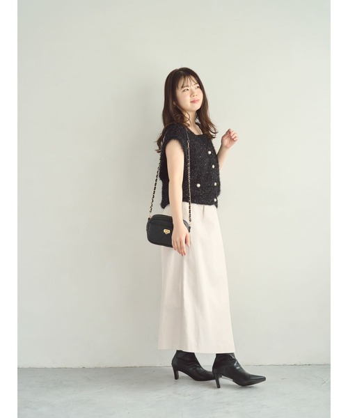 COHINA（コヒナ）の「ラップデザインハイウエストスカート 【低身長・小柄女性】（スカート・レディース・ブラック/ベージュ/グリーン・XS-Short/XS-Regular/S-Short/S-Regular）」の10枚目の写真