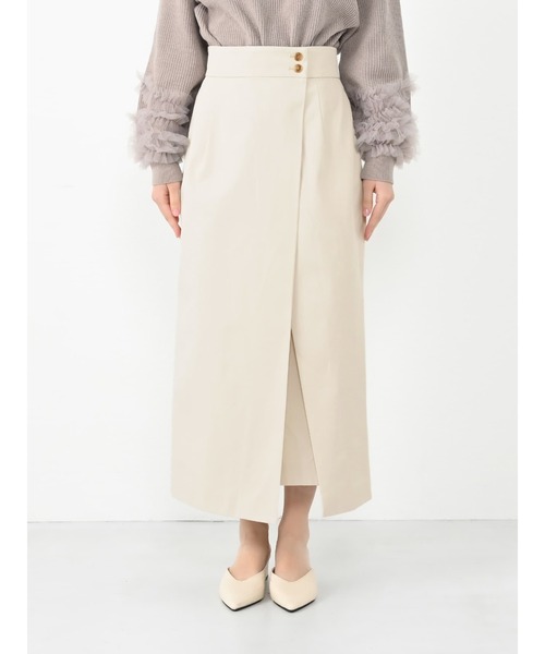 COHINA（コヒナ）の「ラップデザインハイウエストスカート 【低身長・小柄女性】（スカート・レディース・ブラック/ベージュ/グリーン・XS-Short/XS-Regular/S-Short/S-Regular）」の22枚目の写真