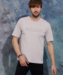 HIDEAWAYS NICOLE（ハイダウェイニコル）の「メタルジェルプリント半袖Tシャツ（Tシャツ/カットソー）」