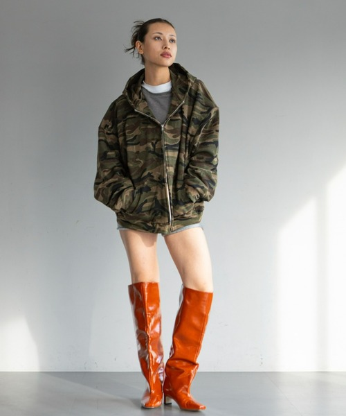 FIG&VIPER（フィグアンドバイパー）の「CAMOスウェットフーディ（パーカー・レディース・カーキ・FREE）」の11枚目の写真