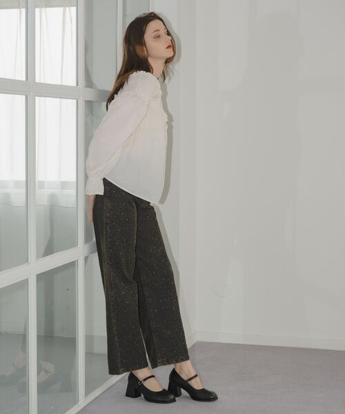 RETRO GIRL(レトロガール)の「ストーンパンツ(デニムパンツ・レディース・ダークブルー/ブルー/ブラック・SMALL/MEDIUM)」の6枚目の写真