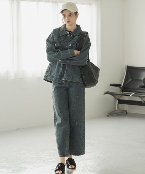 RETRO GIRL(レトロガール)の「ストーンパンツ(デニムパンツ・レディース・ダークブルー/ブルー/ブラック・SMALL/MEDIUM)」の18枚目の写真