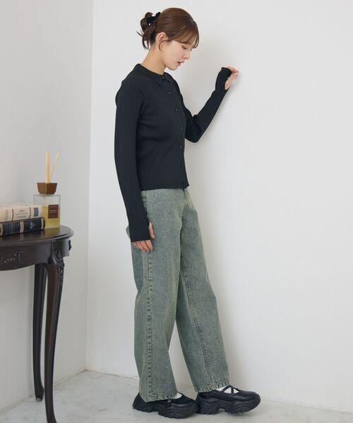 RETRO GIRL(レトロガール)の「ストーンパンツ(デニムパンツ・レディース・ダークブルー/ブルー/ブラック・SMALL/MEDIUM)」の20枚目の写真