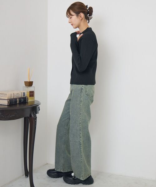 RETRO GIRL(レトロガール)の「ストーンパンツ(デニムパンツ・レディース・ダークブルー/ブルー/ブラック・SMALL/MEDIUM)」の21枚目の写真