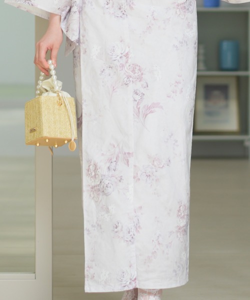 CELEN（セレン）の「【1人で着られる浴衣4点セット】浴衣・兵児帯・腰紐2本《夏恋浴衣》（浴衣・レディース・パープル系/ピンク系1/アイボリー系/ホワイト系/グレー系1/ピンク系2/グレー系2/パープル系2・FREE）」の13枚目の写真
