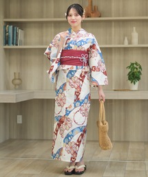 CELEN（セレン）の「【1人で着られる浴衣4点セット】浴衣・兵児帯・腰紐2本《夏恋浴衣》（浴衣）」