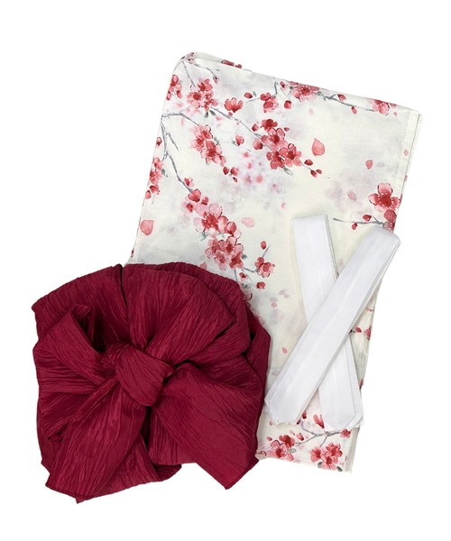 CELEN（セレン）の「【1人で着られる浴衣4点セット】浴衣・兵児帯・腰紐2本《夏恋浴衣》（浴衣・レディース・パープル系/ピンク系1/アイボリー系/ホワイト系/グレー系1/ピンク系2/グレー系2/パープル系2・FREE）」の20枚目の写真