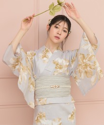 CELEN（セレン）の「【1人で着られる浴衣4点セット】浴衣・兵児帯・腰紐2本《夏恋浴衣》（浴衣）」
