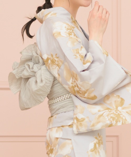 CELEN（セレン）の「【1人で着られる浴衣4点セット】浴衣・兵児帯・腰紐2本《夏恋浴衣》（浴衣・レディース・パープル系/ピンク系1/アイボリー系/ホワイト系/グレー系1/ピンク系2/グレー系2/パープル系2・FREE）」の21枚目の写真