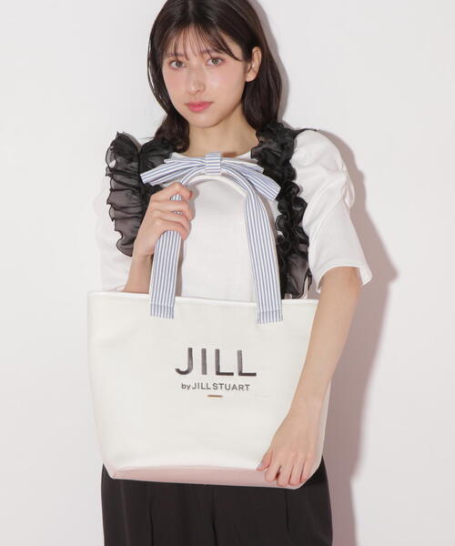 JILL by JILL STUART（ジルバイジルスチュアート）の「デタッチャブルリボントート大（トートバッグ・レディース・ベージュ/ホワイト・FREE）」の20枚目の写真