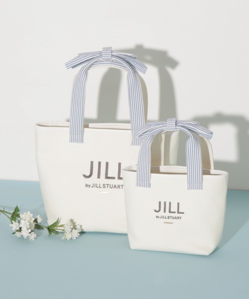 JILL by JILL STUART（ジルバイジルスチュアート）の「デタッチャブルリボントート大（トートバッグ・レディース・ベージュ/ホワイト・FREE）」の4枚目の写真