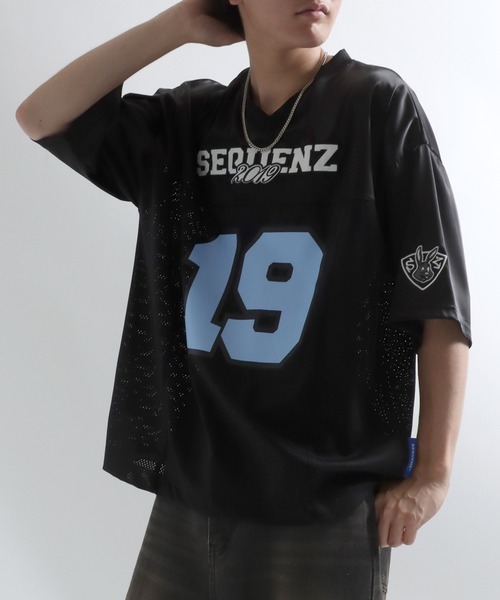 Salong hameu(サロン ハミュー)の「フットボールユニフォームTシャツ/ゲームシャツ メンズ レディース ユニセックス #ブロークコア(Tシャツ/カットソー・メンズ・カーキ/ネイビー/レッド/ブラック・LL/M/L)」の5枚目の写真