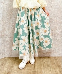 axes femme｜アクシーズファムのスカート（花柄・ボタニカル柄
