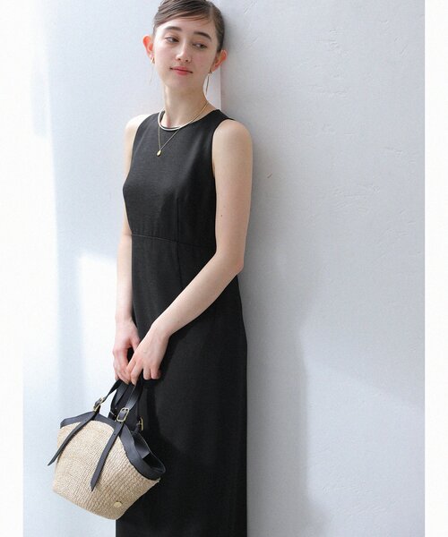 La TOTALITE（ラトータリテ）の「【洗える】バックシャンアイラインワンピース（ワンピース・レディース・ブラック/マルチ/ブルー系その他・36/38）」の9枚目の写真