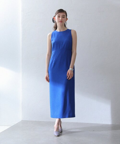 La TOTALITE（ラトータリテ）の「【洗える】バックシャンアイラインワンピース（ワンピース・レディース・ブラック/マルチ/ブルー系その他・36/38）」の11枚目の写真