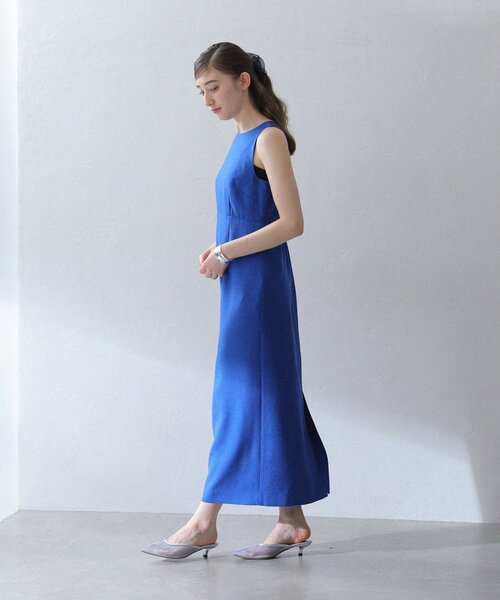 La TOTALITE（ラトータリテ）の「【洗える】バックシャンアイラインワンピース（ワンピース・レディース・ブラック/マルチ/ブルー系その他・36/38）」の12枚目の写真