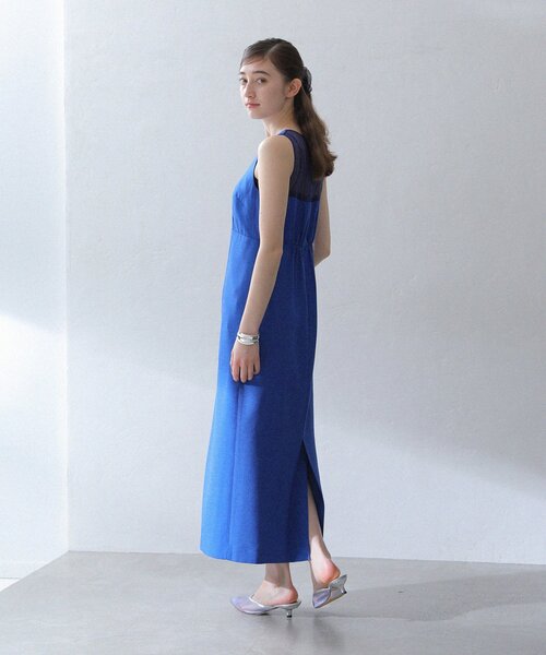 La TOTALITE（ラトータリテ）の「【洗える】バックシャンアイラインワンピース（ワンピース・レディース・ブラック/マルチ/ブルー系その他・36/38）」の14枚目の写真