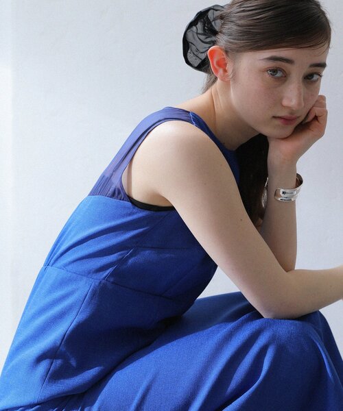 La TOTALITE（ラトータリテ）の「【洗える】バックシャンアイラインワンピース（ワンピース・レディース・ブラック/マルチ/ブルー系その他・36/38）」の17枚目の写真