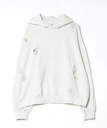 BEAVER | B omnivore/ビーオムニボー　綿裏毛ダメージフーディー(パーカー)