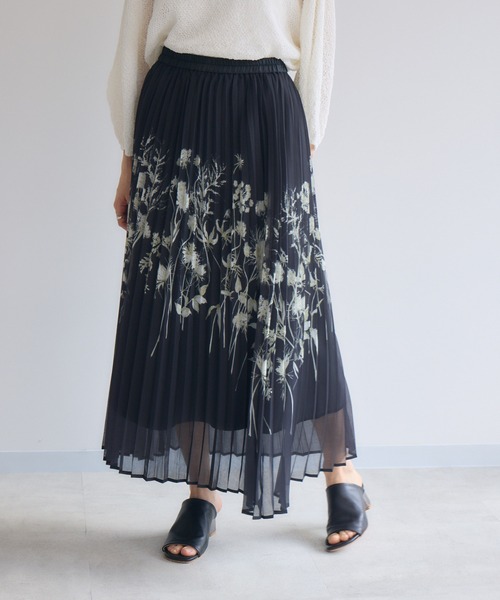 KATHARINE ROSS（キャサリンロス）の「【KATHARINE ROSS】エッチングプリントスカート（スカート・レディース・ブラック/アイボリー・MEDIUM）」の8枚目の写真