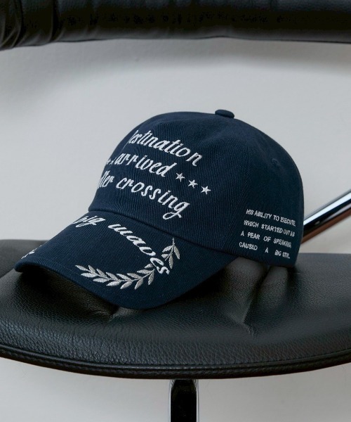 ESC STUDIO(イーエスシースタジオ)の「【ESC STUDIO】big waves ball cap(キャップ・メンズ・ブラック/ブラウン/ネイビー・ONE SIZE)」の10枚目の写真