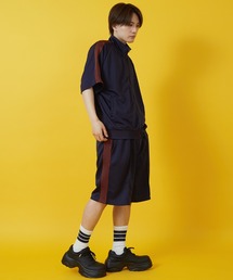 SIDEWAY STANCE（サイドウェイスタンス）の「【SIDEWAY STANCE】ライン ジャージ 半袖 トラックジャケット（ジャージ）」