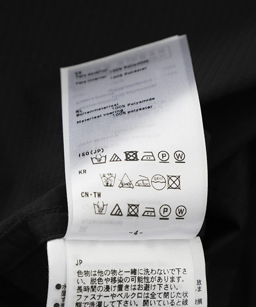 DAIWA PIER39（ダイワピア39）の「DAIWA PIER39 / ダイワ ピアサーティナイン：TECH TRAVEL ANORAK：BJ-61025[PIE]（ナイロンジャケット・メンズ・ブラック・M/L/S）」の8枚目の写真