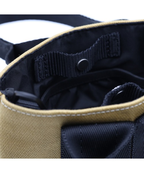 L.E.D.BITES(エルイーディーバイツ)の「Duffle 薄マチミニショルダーバッグ B-6193(ショルダーバッグ・メンズ・ストライプ/カモフラージュ/ベージュ/ブラック・ONE SIZE)」の9枚目の写真
