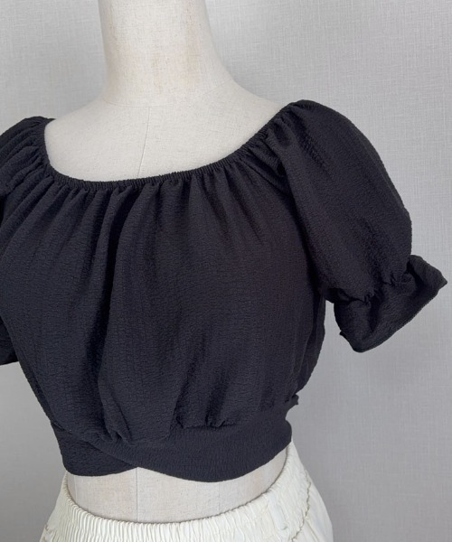 shoppinggo（ショッピングゴー）の「新作ブラウス風 バックリボン（シャツ/ブラウス・レディース・ホワイト/ブラック・M）」の17枚目の写真