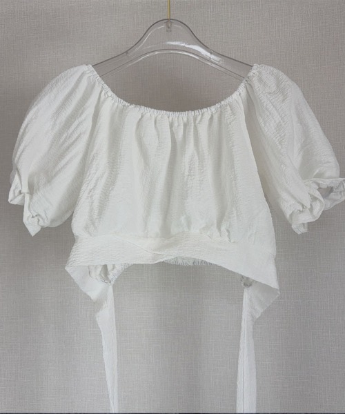 shoppinggo（ショッピングゴー）の「新作ブラウス風 バックリボン（シャツ/ブラウス・レディース・ホワイト/ブラック・M）」の10枚目の写真