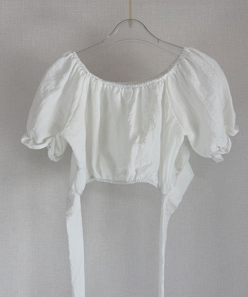 shoppinggo（ショッピングゴー）の「新作ブラウス風 バックリボン（シャツ/ブラウス・レディース・ホワイト/ブラック・M）」の8枚目の写真