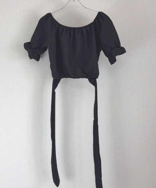 shoppinggo（ショッピングゴー）の「新作ブラウス風 バックリボン（シャツ/ブラウス・レディース・ホワイト/ブラック・M）」の7枚目の写真