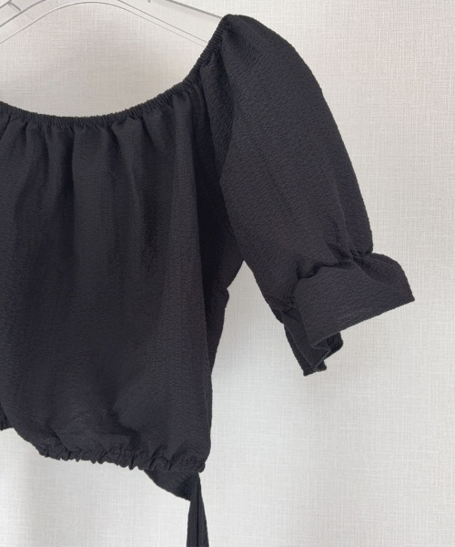 shoppinggo（ショッピングゴー）の「新作ブラウス風 バックリボン（シャツ/ブラウス・レディース・ホワイト/ブラック・M）」の6枚目の写真