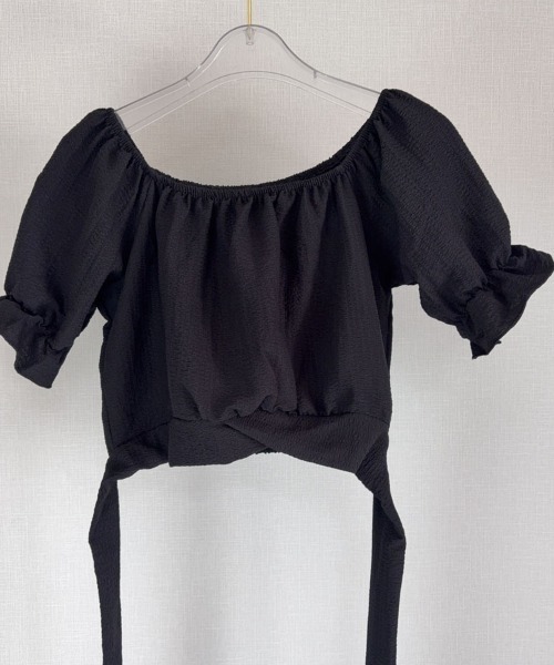 shoppinggo（ショッピングゴー）の「新作ブラウス風 バックリボン（シャツ/ブラウス・レディース・ホワイト/ブラック・M）」の5枚目の写真