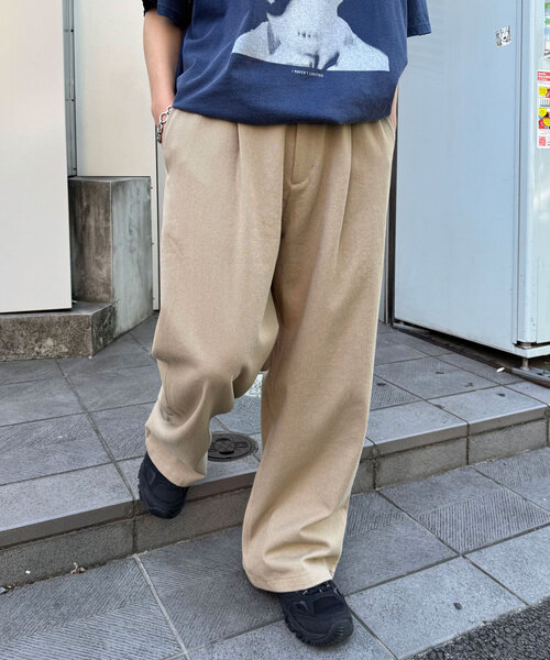 PUSHPUSH KHAKI PANTS ベージュ ワイドチノパンツ L 楽天市場】【6/11まで3480円⇒2999円】レディース ワイドパンツ