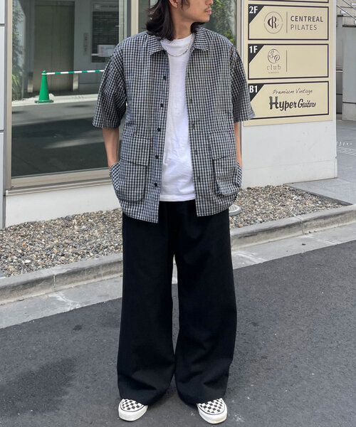 CIAOPANIC（チャオパニック）の「ワンタックワイドチノパンツ（チノパンツ・メンズ・ベージュ/カーキ/ブラック・MEDIUM/LARGE）」の9枚目の写真