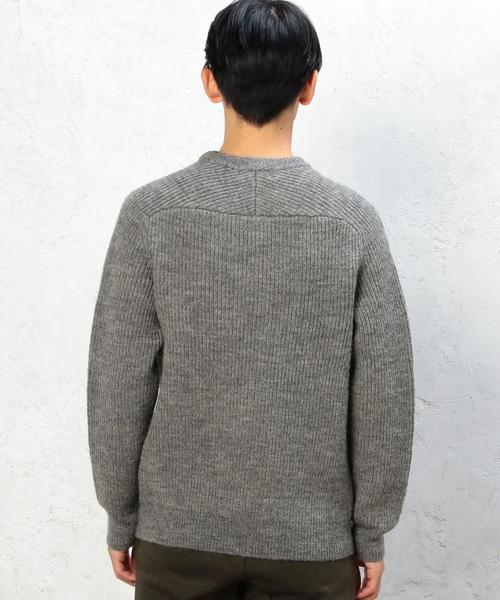 green label relaxing（グリーンレーベルリラクシング）の「SHEPLEY AZE RGLN C/N 5G ニット◆（ニット/セーター・メンズ・グレー/ネイビー/オフホワイト・X-LARGE/MEDIUM/LARGE/SMALL）」の4枚目の写真