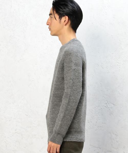 green label relaxing（グリーンレーベルリラクシング）の「SHEPLEY AZE RGLN C/N 5G ニット◆（ニット/セーター・メンズ・グレー/ネイビー/オフホワイト・X-LARGE/MEDIUM/LARGE/SMALL）」の6枚目の写真