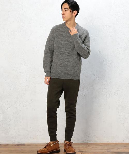 green label relaxing（グリーンレーベルリラクシング）の「SHEPLEY AZE RGLN C/N 5G ニット◆（ニット/セーター・メンズ・グレー/ネイビー/オフホワイト・X-LARGE/MEDIUM/LARGE/SMALL）」の7枚目の写真