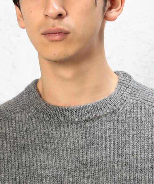 green label relaxing（グリーンレーベルリラクシング）の「SHEPLEY AZE RGLN C/N 5G ニット◆（ニット/セーター・メンズ・グレー/ネイビー/オフホワイト・X-LARGE/MEDIUM/LARGE/SMALL）」の8枚目の写真