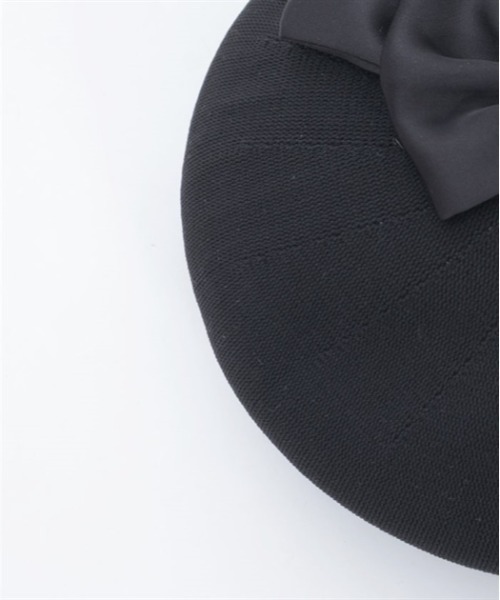 axes femme（アクシーズファム）の「リボンデザインサーモベレー（ハンチング/ベレー帽・レディース・ブラック/ベージュ/ホワイト・FREE）」の9枚目の写真