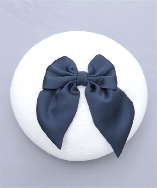 axes femme（アクシーズファム）の「リボンデザインサーモベレー（ハンチング/ベレー帽・レディース・ブラック/ベージュ/ホワイト・FREE）」の13枚目の写真