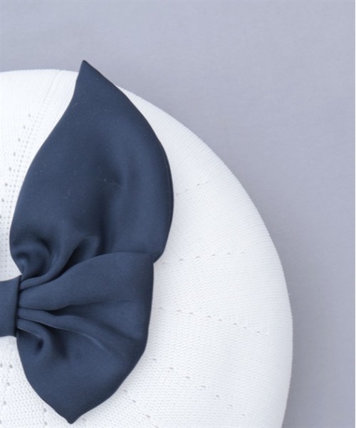 axes femme（アクシーズファム）の「リボンデザインサーモベレー（ハンチング/ベレー帽・レディース・ブラック/ベージュ/ホワイト・FREE）」の14枚目の写真