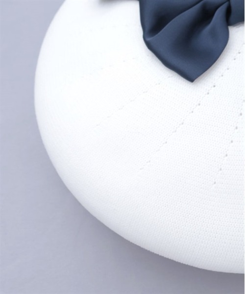 axes femme（アクシーズファム）の「リボンデザインサーモベレー（ハンチング/ベレー帽・レディース・ブラック/ベージュ/ホワイト・FREE）」の15枚目の写真