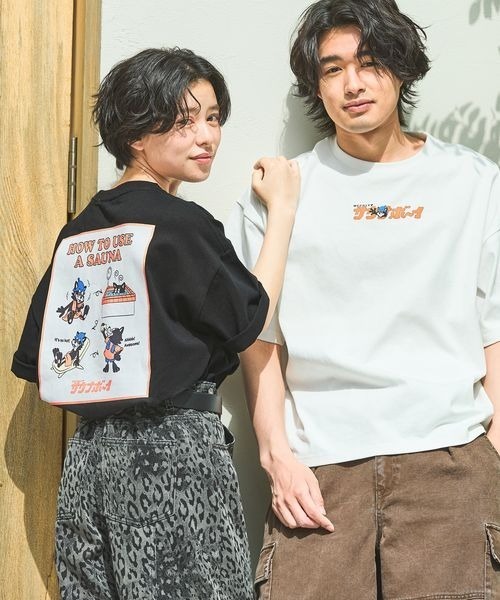 PAGEBOY（ページボーイ）の「【サウナボーイ×LIMMY CAT】サウナHOW TO Tシャツ《UNISEX》（Tシャツ/カットソー・レディース・オフホワイト/ブラック・MEDIUM/LARGE）」の14枚目の写真