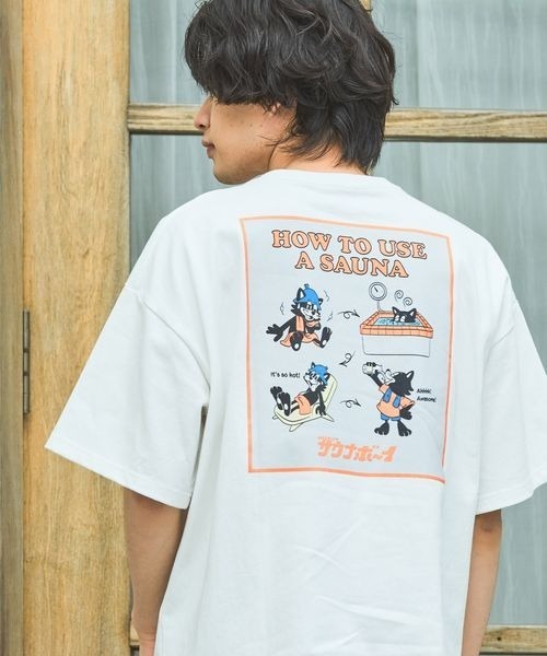 PAGEBOY（ページボーイ）の「【サウナボーイ×LIMMY CAT】サウナHOW TO Tシャツ《UNISEX》（Tシャツ/カットソー・レディース・オフホワイト/ブラック・MEDIUM/LARGE）」の20枚目の写真