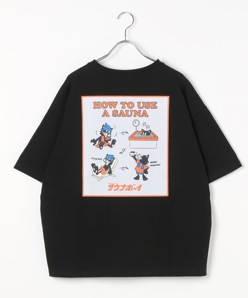 PAGEBOY（ページボーイ）の「【サウナボーイ×LIMMY CAT】サウナHOW TO Tシャツ《UNISEX》（Tシャツ/カットソー・レディース・オフホワイト/ブラック・MEDIUM/LARGE）」の12枚目の写真